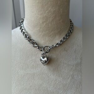 Juicy Couture Puffy Heart Choker necklace